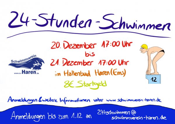 24h Schwimmen Plakat 2019