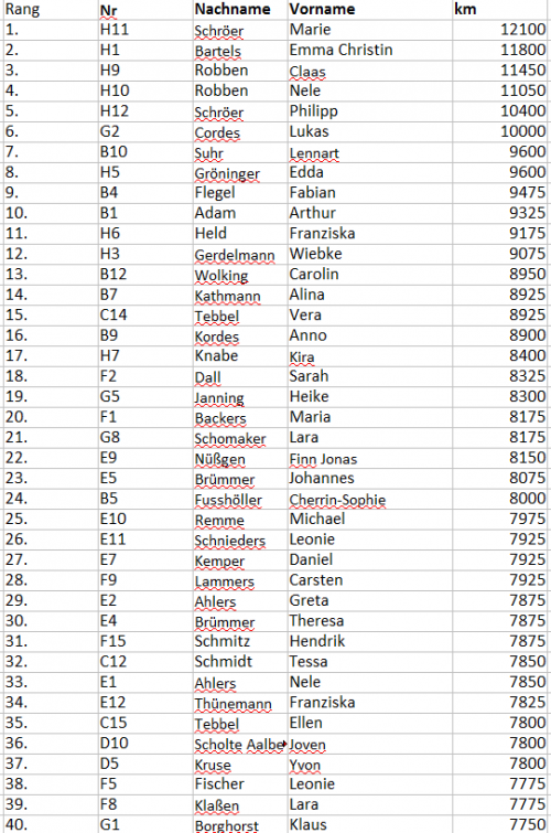 Einzelauswertung Teil 1